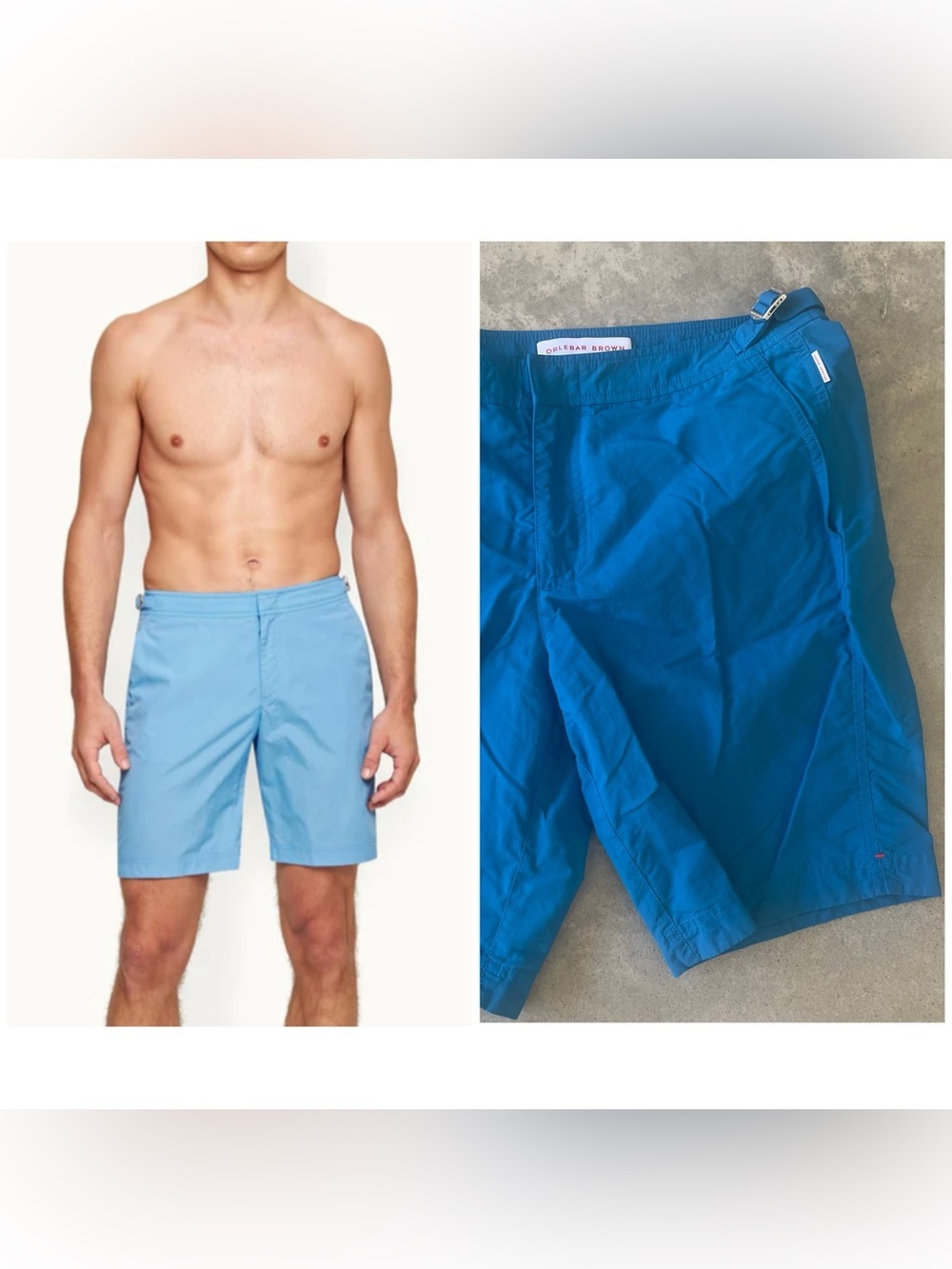 ORLEBAR BROWN DANE Swim Shorts SIZE 30 Dark Teal Trunks Liner Zip Pockets